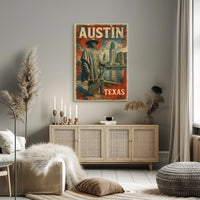 Austin Skyline Tribute Wanderlust Photography Poster