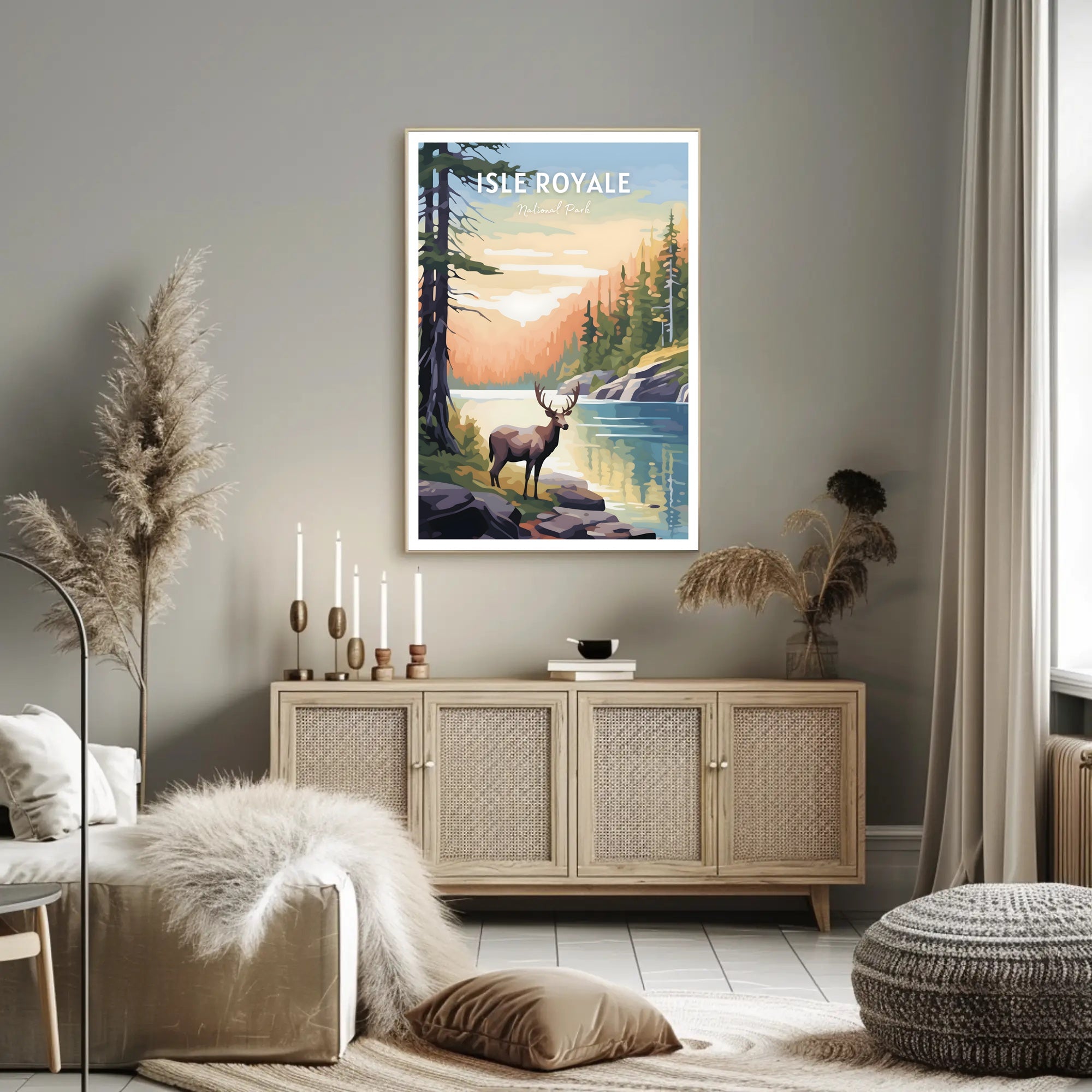 Isle Royale National Park Scenic Poster Print