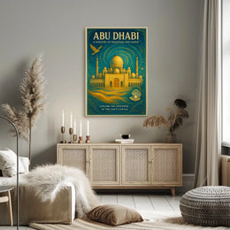Abu Dhabi A Tapestry Of Tradition And Poster
