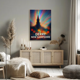 Derry New Hampshire Vibrant Impressionism Poster