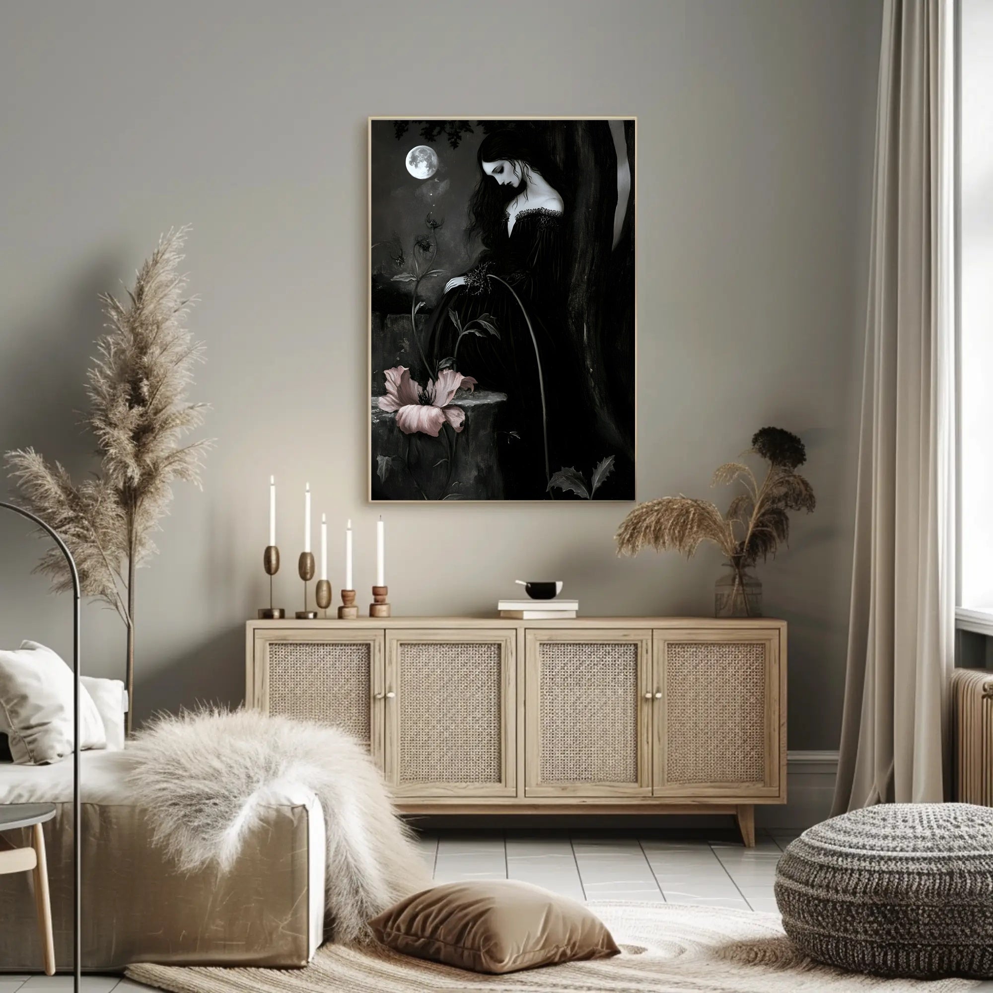 Gothic Moonlit Mystery: Fantasy or Mythology Poster PosterGoat