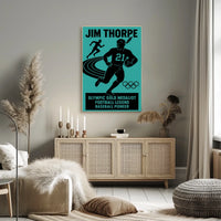 Celebrating a Sports Icon Jim Thorpe Poster