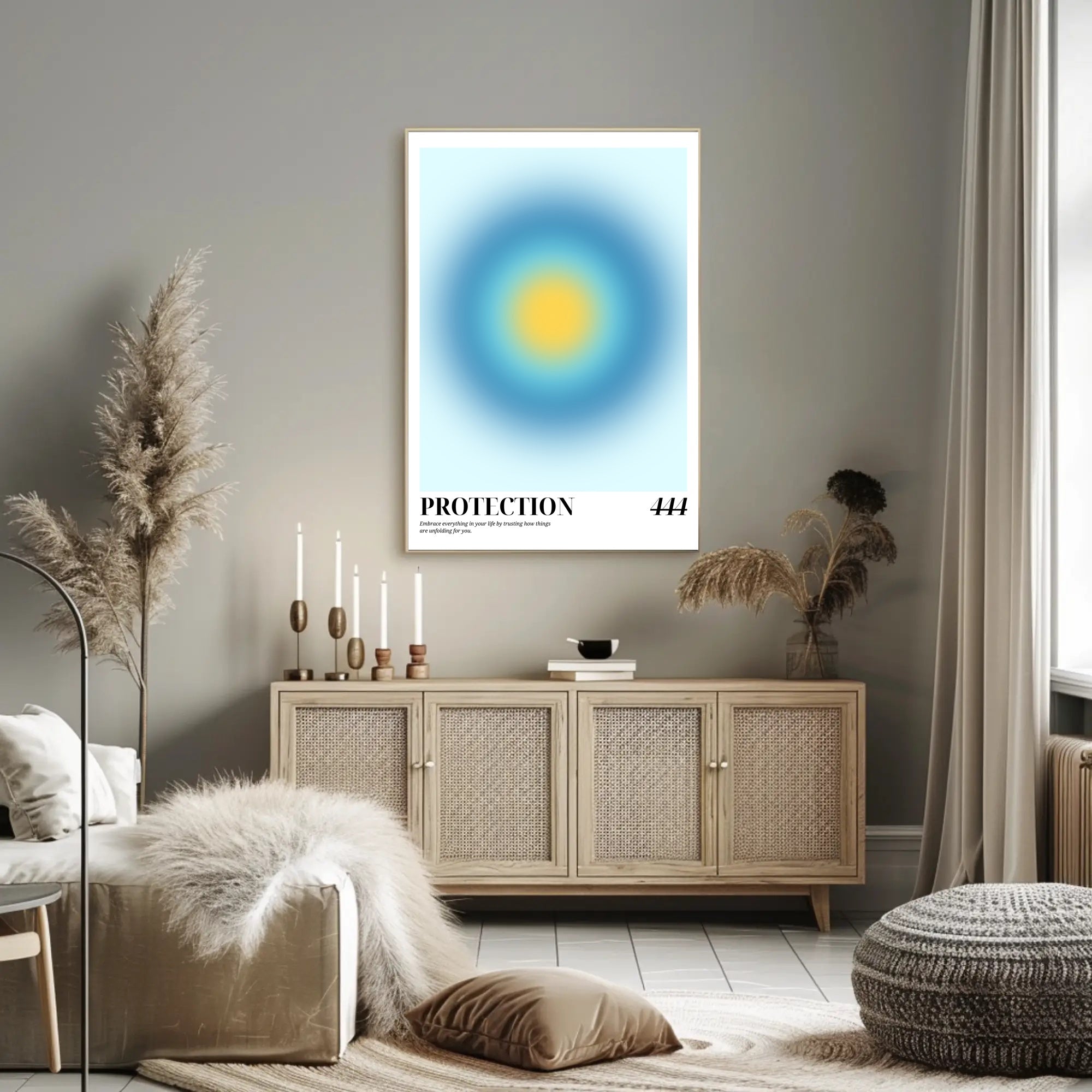Protection Embrace Modern Abstract Artistic Poster PosterGoat