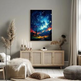 Starry Night Dreamscape Poster