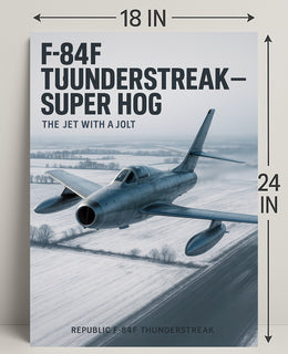 F-84F Thunderstreak The Jet with a Jolt Poster PosterGoat