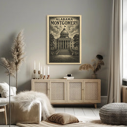 Alabama State Capitol Montgomery Poster