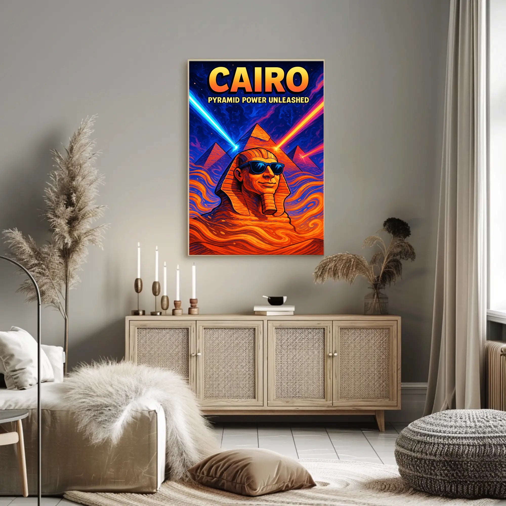 Cairo Pyramid Power Unleashed Poster PosterGoat