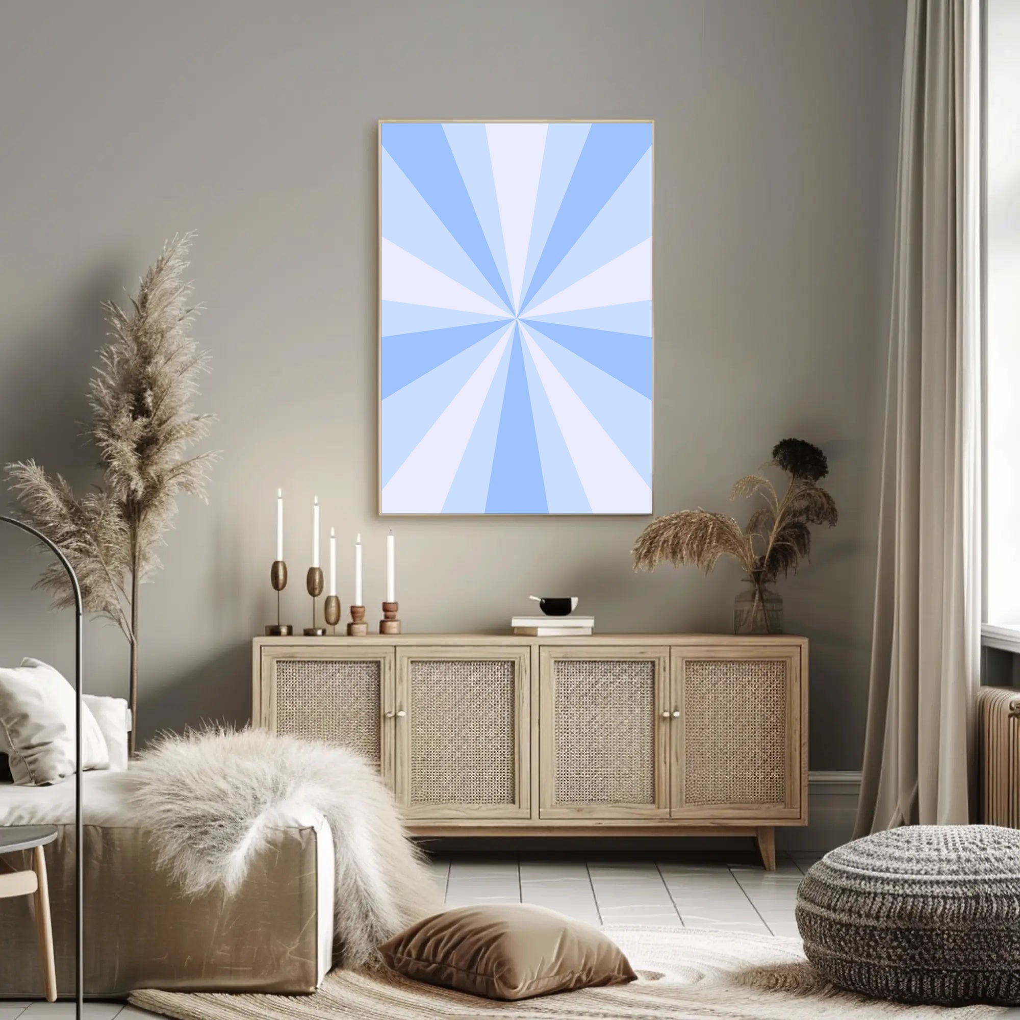 Radiating Energetic Design Abstract or Artistic Poster PosterGoat