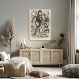 Jim Thorpe Celebrating Excellence Sports Poster Art