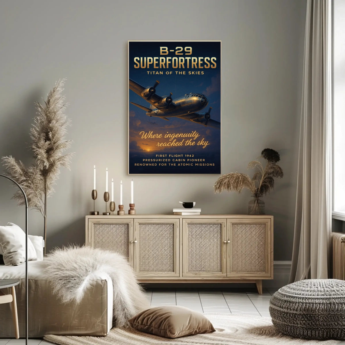 B-29 Superfortress Titan of the Skies Poster