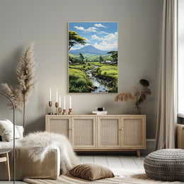 Tranquil Countryside Landscape Poster