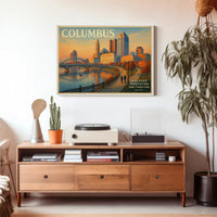 Columbus Travel Poster: Innovation and Tradition