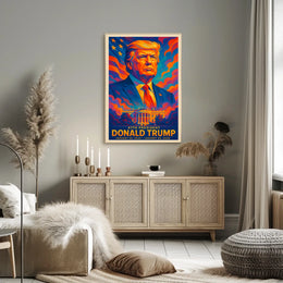 Donald Trump 47th President Pop Art Poster