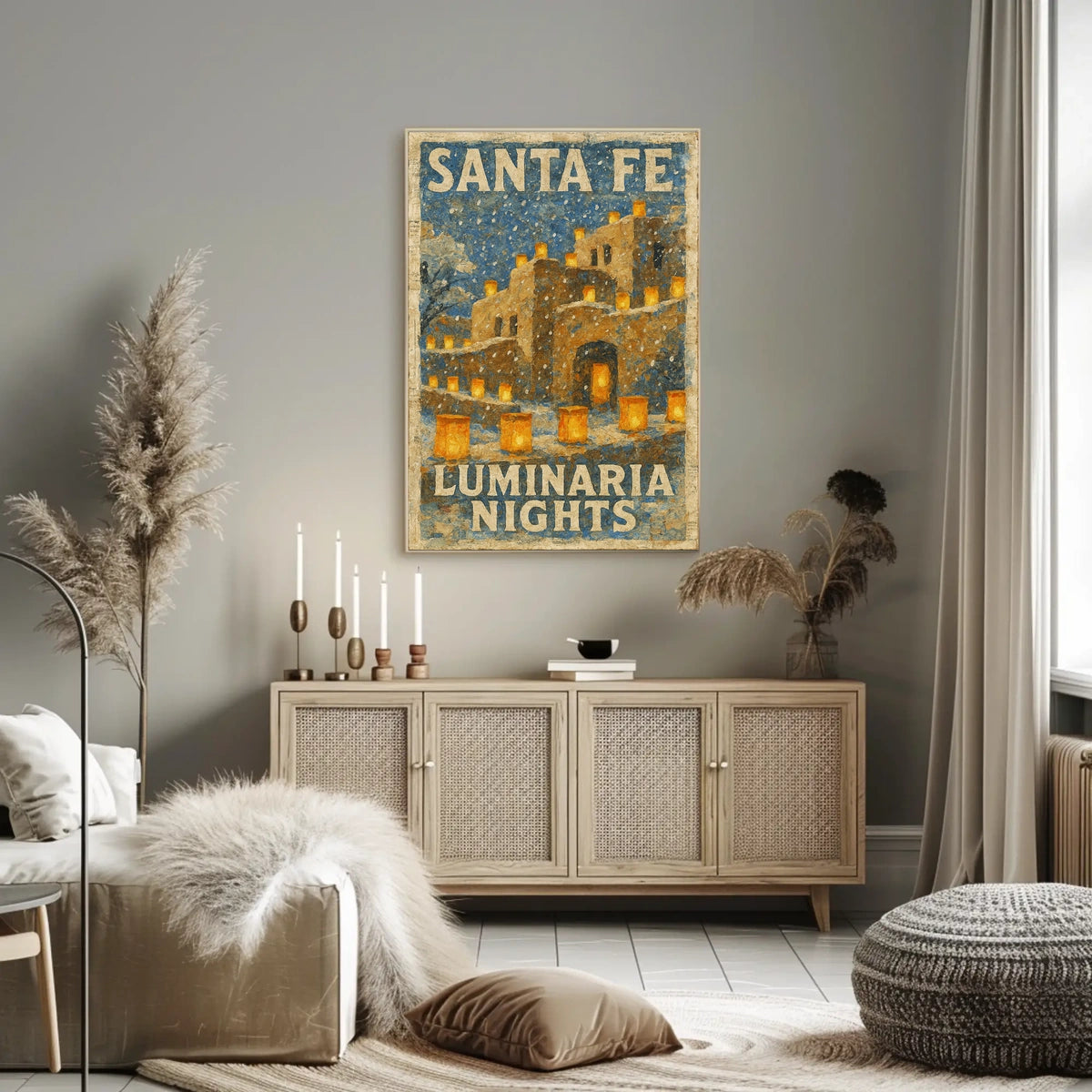 Santa Fe Luminaria Nights Poster