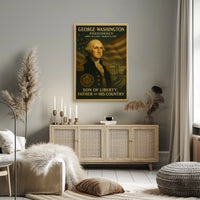 George Washington Presidential Portrait Historical Poster
