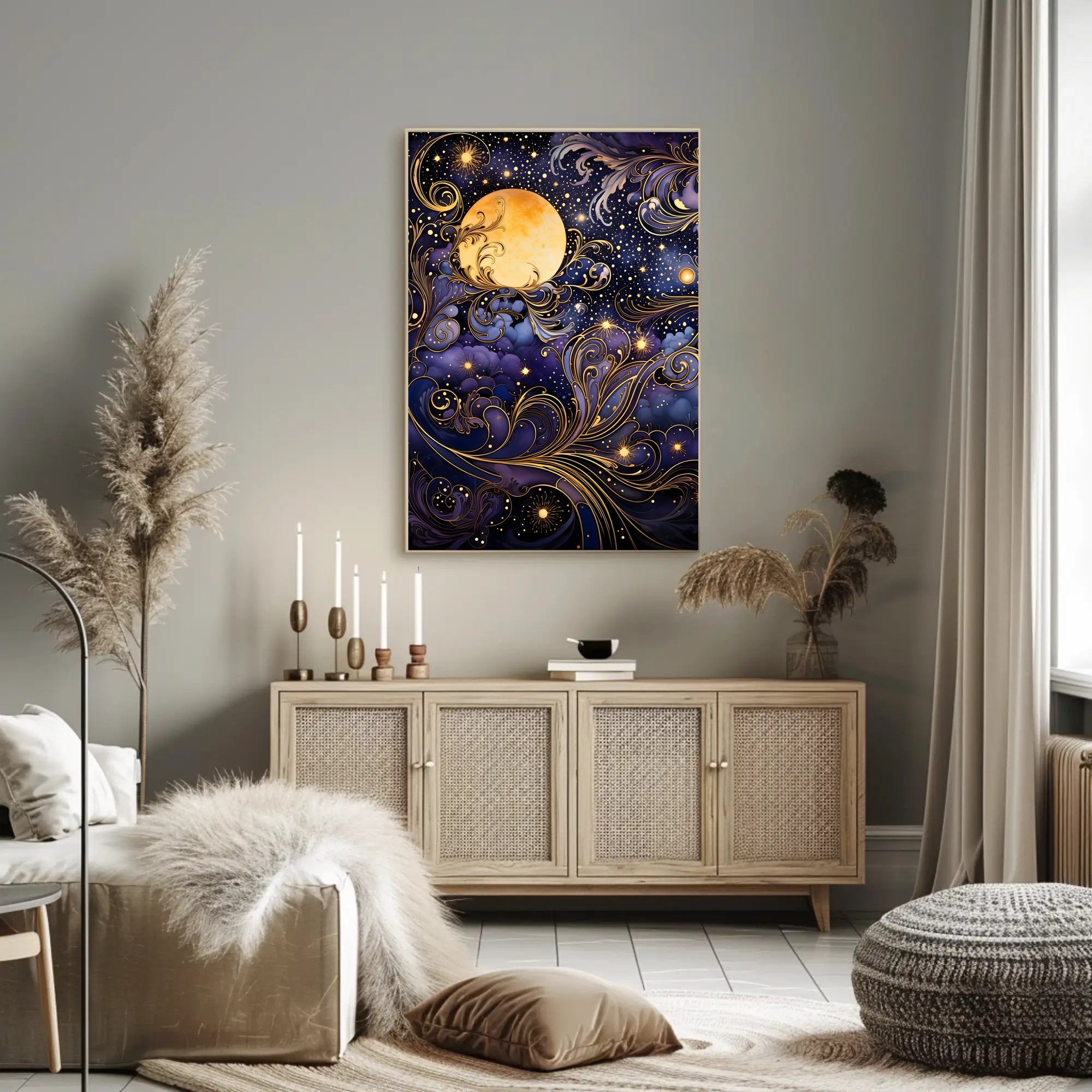 Mystical Moonlit Night Artistry Fantasy or Mythology Poster