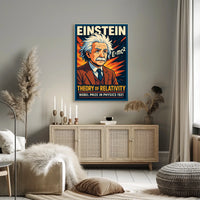 Albert Einstein Nobel Prize 1921 Scholars Vintage Poster