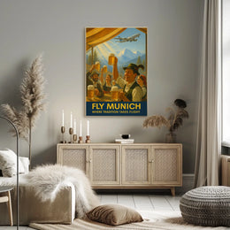 Fly Munich Where Tradition Takes Flight Poster