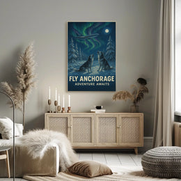 Fly Anchorage Adventure Awaits Poster