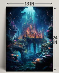 Enchanted Underwater City Poster