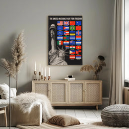The United Nations Fight for Freedom Poster PosterGoat