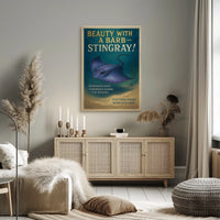 Beauty with a Barb Stingray Poster