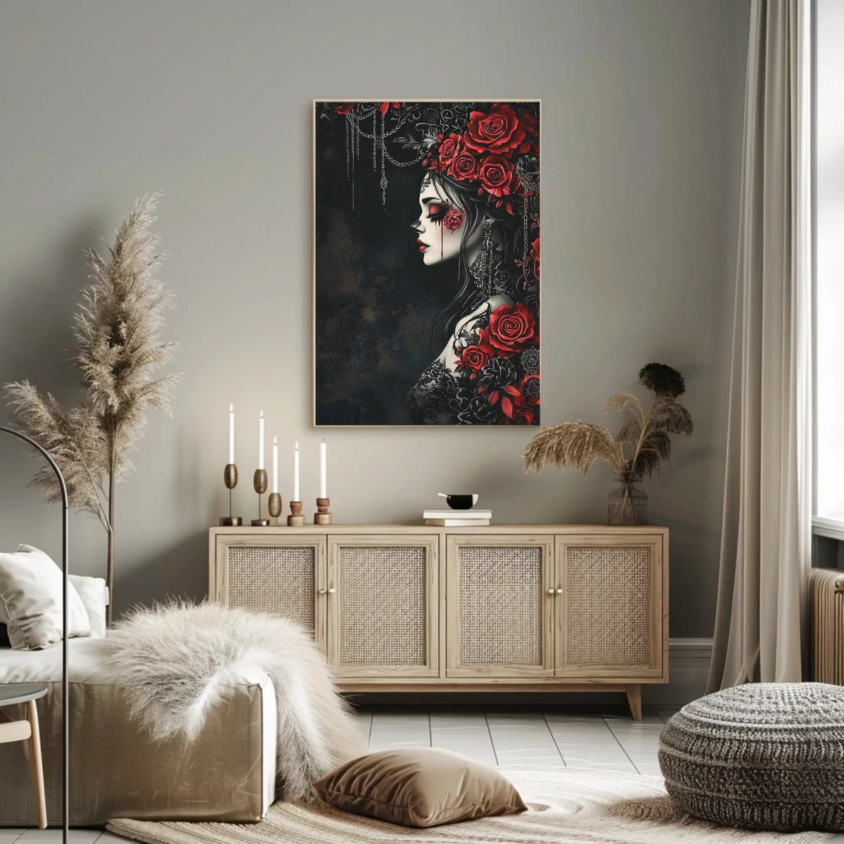 Gothic Romantic Aura Women's Art in Artistic or Pop Culture Poster