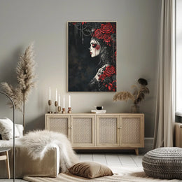 Gothic Romantic Aura Women's Art in Artistic or Pop Culture Poster