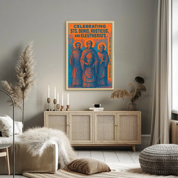 Celebrating Sts. Denis, Rusticus, and Eleutherius Poster