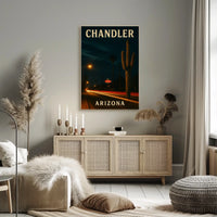 Chandler Arizona Travel Photography Realism Southwestern Desert City Vibe Wanderlust Poster