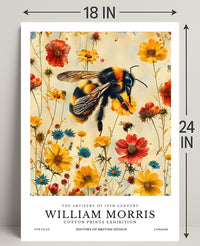 William Morris Vintage Bee Botanical Artistic Poster