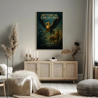 Mythical Creatures Epic Fantasy Poster