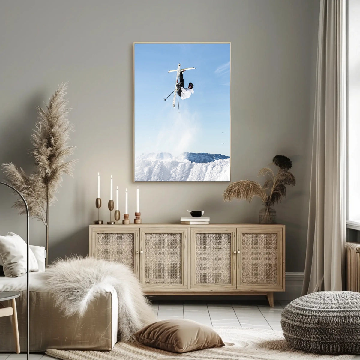 High-Flying Ski Adventure Poster