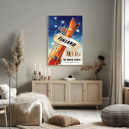 Destination Finland Winter Sports Poster