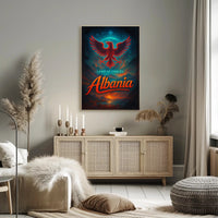 Albania Travel Poster Vintage Land Of Eagles Print