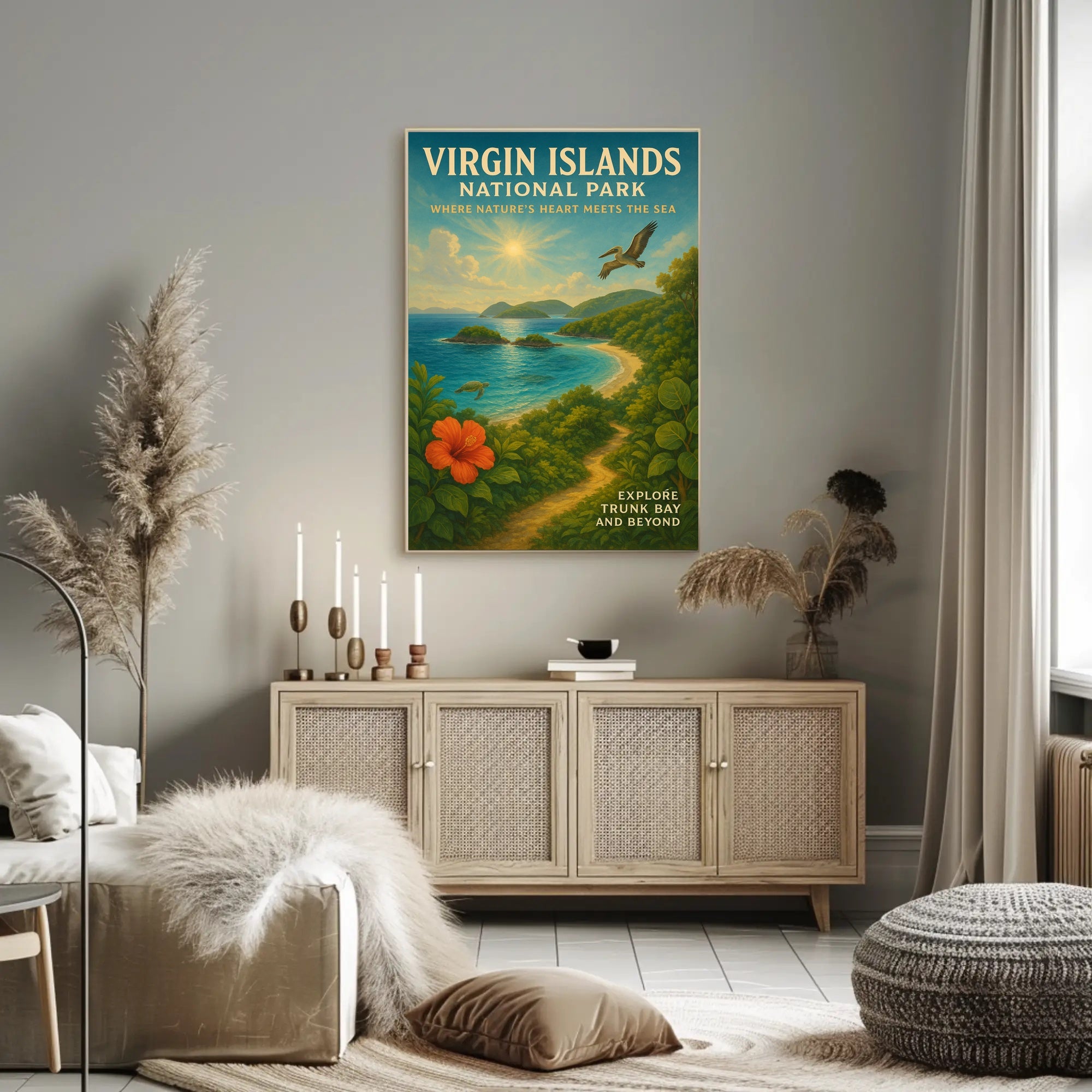 Virgin Islands National Park Adventure Poster