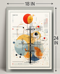 Abstract Geometric Composition Abstract Poster