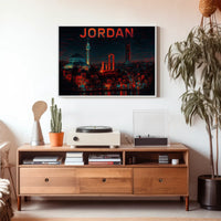 Jordan A Nighttime Cityscape Poster