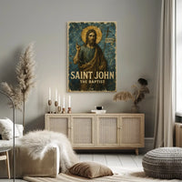 Saint John the Baptist Renaissance Religious Art Poster