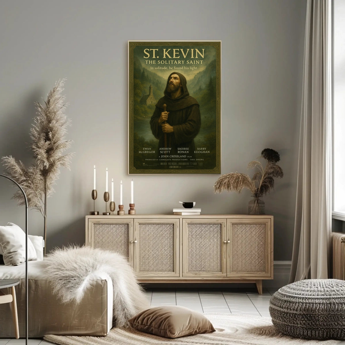 St. Kevin The Solitary Saint Poster