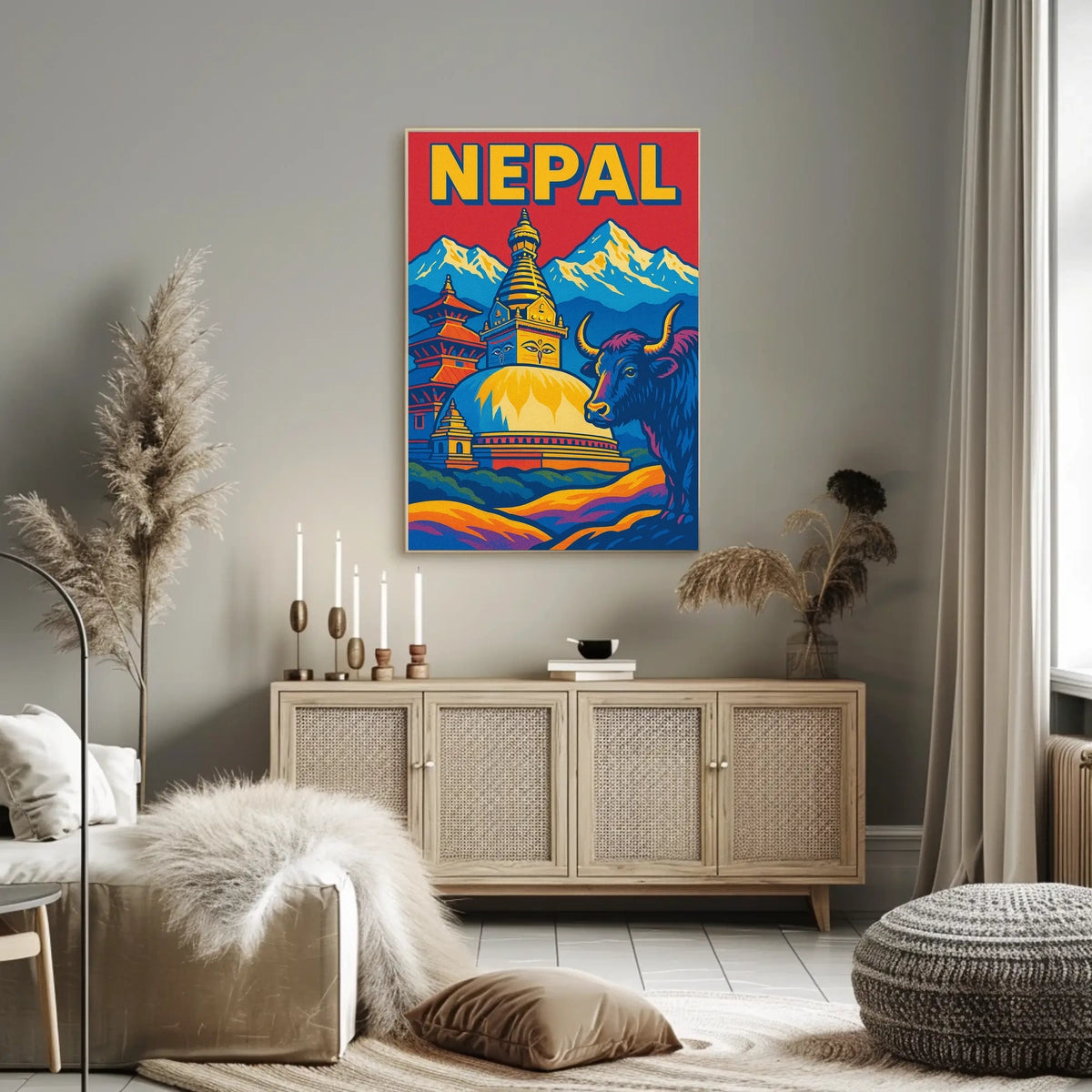Nepal A Vibrant Tapestry Poster