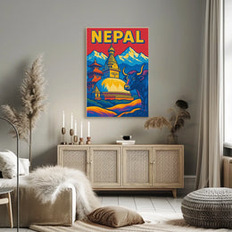 Nepal A Vibrant Tapestry Poster