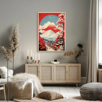 Mount Fuji Japanese Landscape Travel Poster