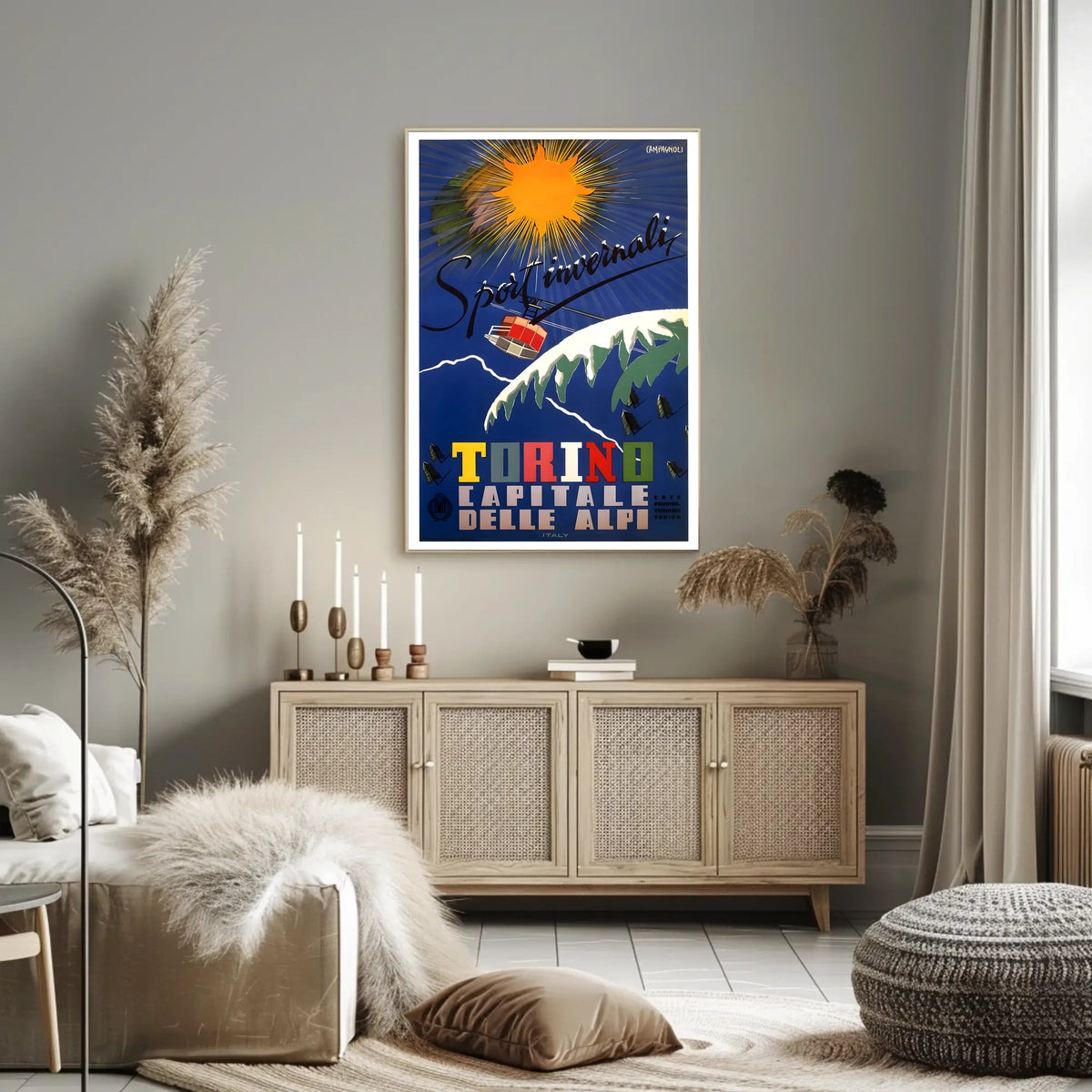 Winter Sports in Torino Poster