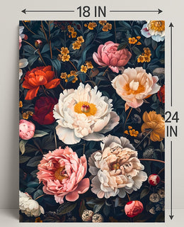 Floral Symphony: Botanical Elegance in Art Poster