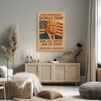 Trump Embroidered Patriot Decor Poster