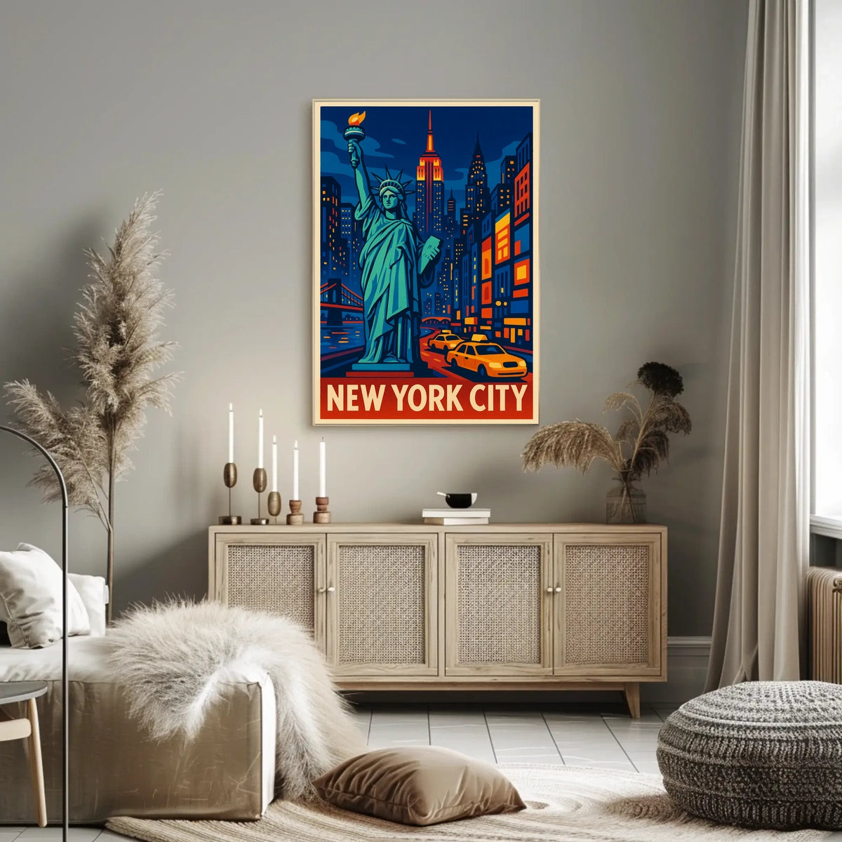 Eclectic Abstract Art Poster For Modern Interiors Bold