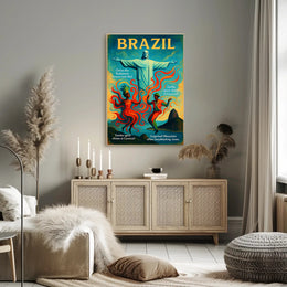 Christ the Redeemer and the Spirit of Carnival Poster PosterGoat