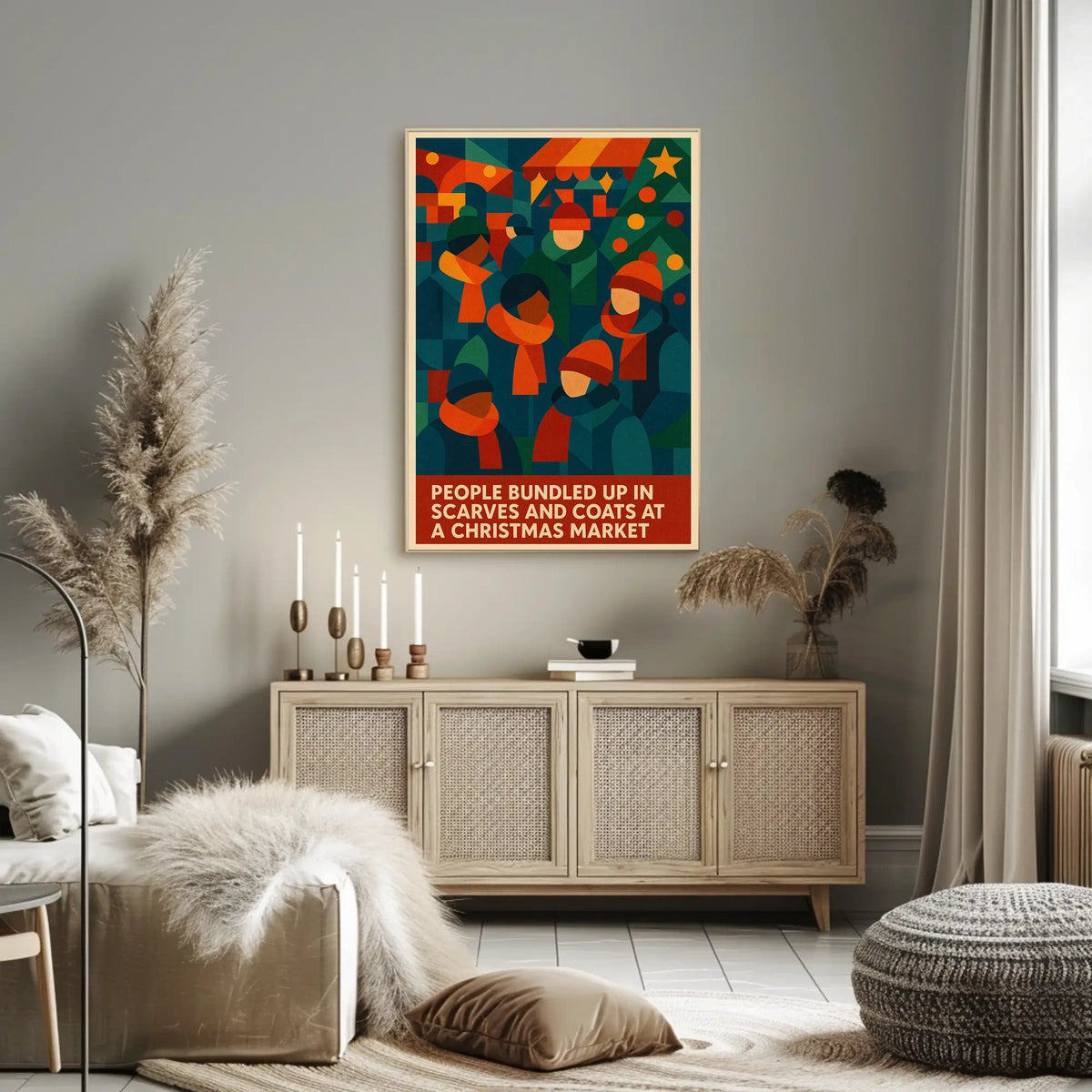 Christmas Market Warmth Poster