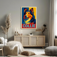 Collie Portrait Poster